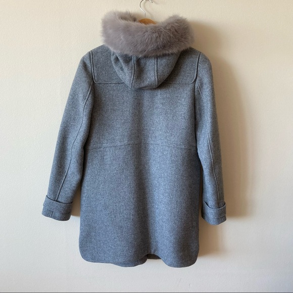 ASOS grey duffle coat with hood - Picture 4 of 10